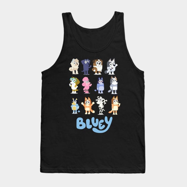 topper bluey Tank Top by Inspire Gift